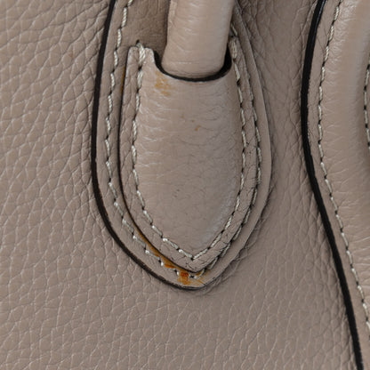 Celine Drummed Calfskin Nano Luggage Dune 5 of 6