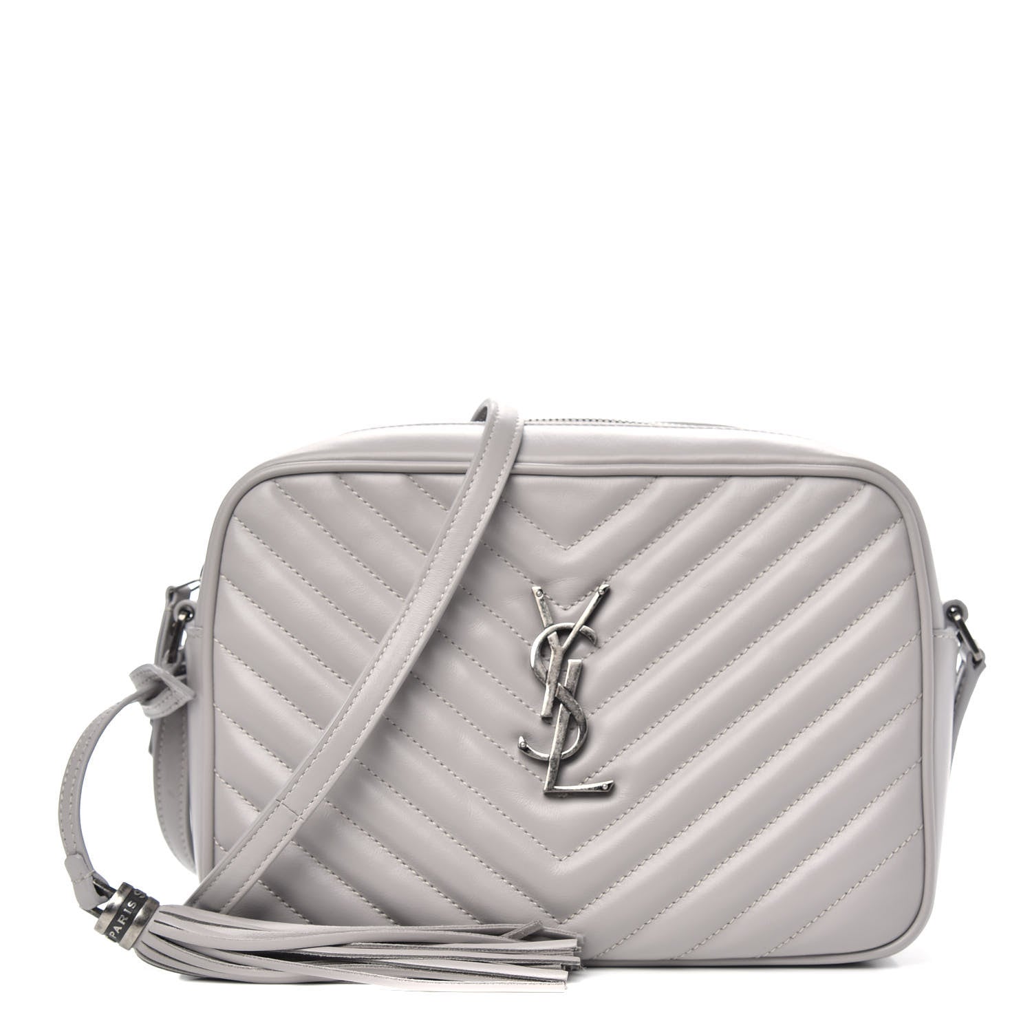 Saint Laurent Calfskin Matelasse Monogram Lou Camera Bag Granite 1 of 10