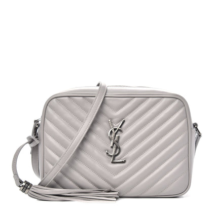 Saint Laurent Calfskin Matelasse Monogram Lou Camera Bag Granite 1 of 10