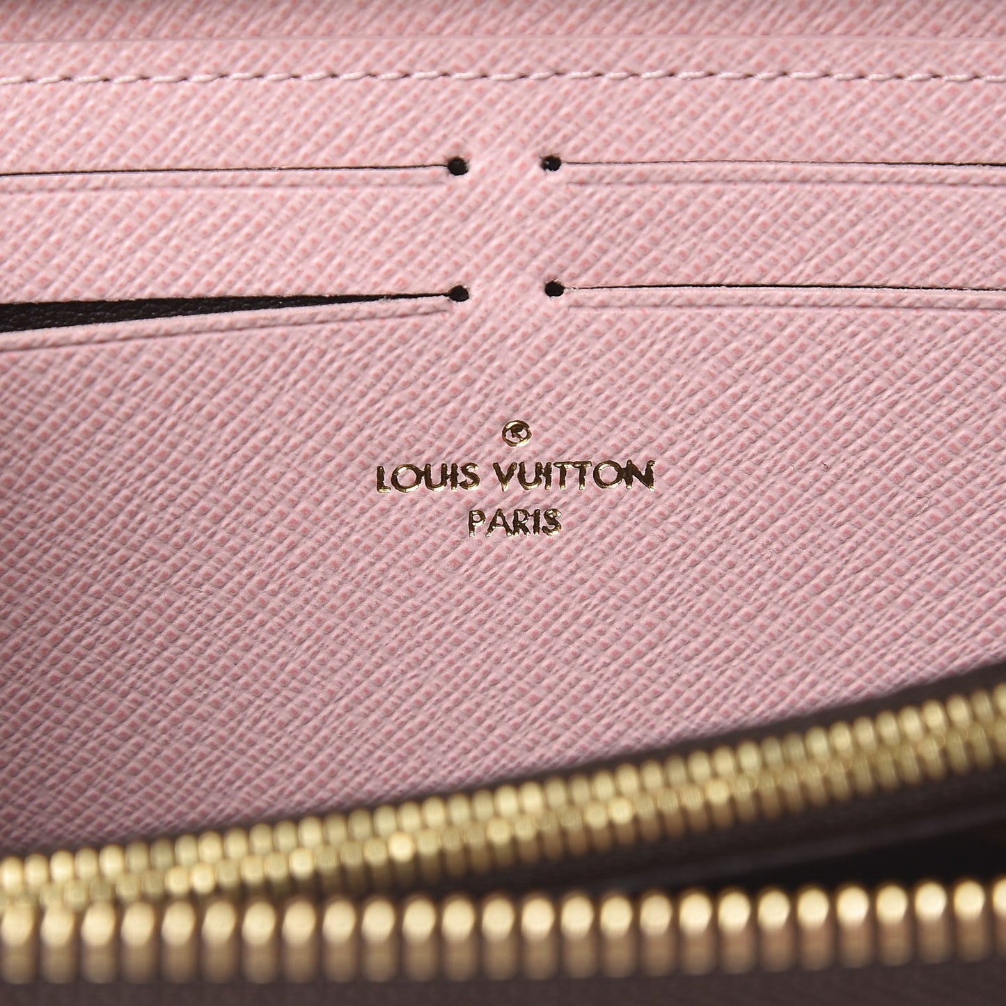 Monogram Clemence Wallet Rose Ballerine
