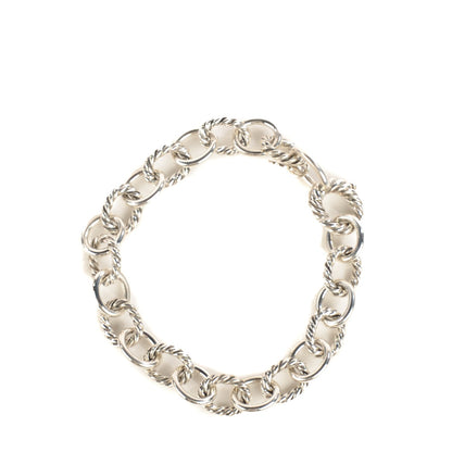 David Yurman Sterling Silver 10mm Medium Oval Link Bracelet 1 of 4