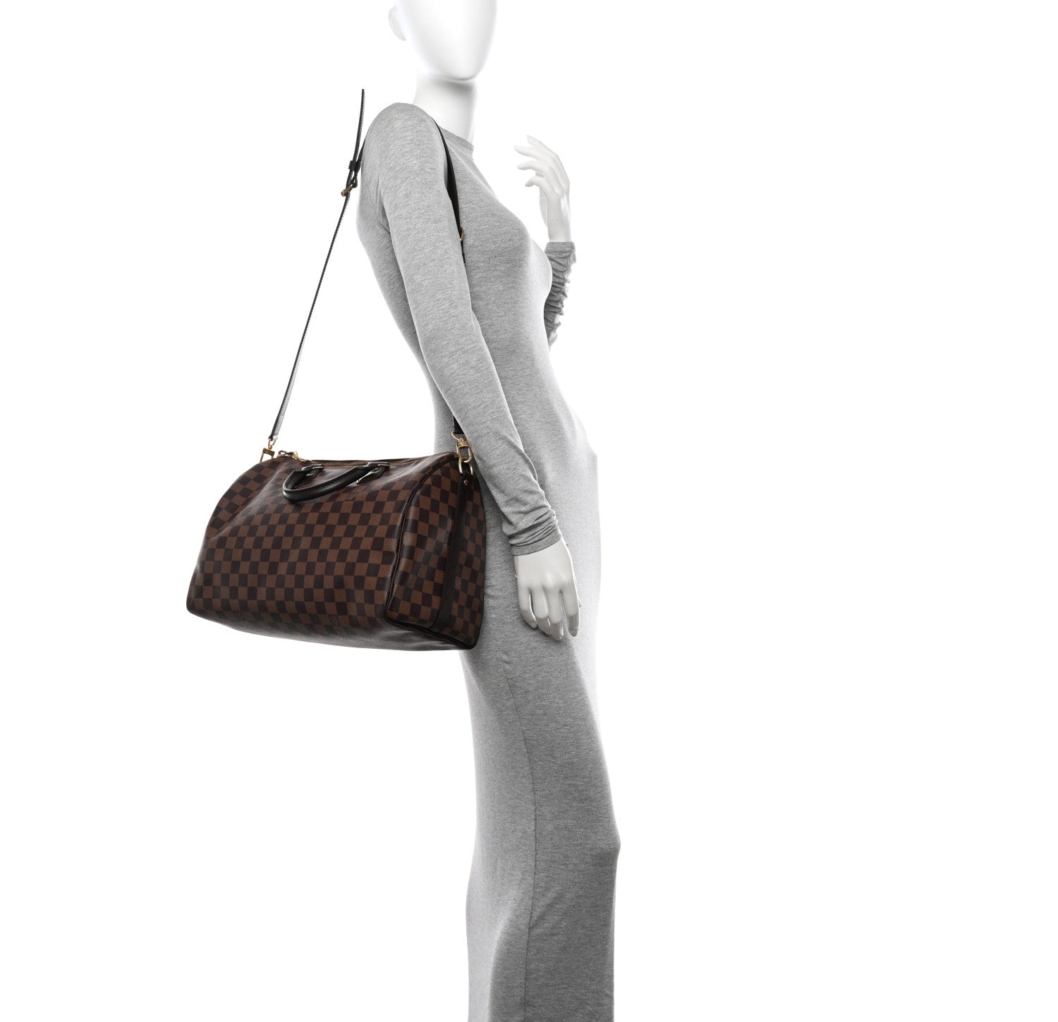 Louis Vuitton Damier Ebene Speedy Bandouliere 35 2 of 11