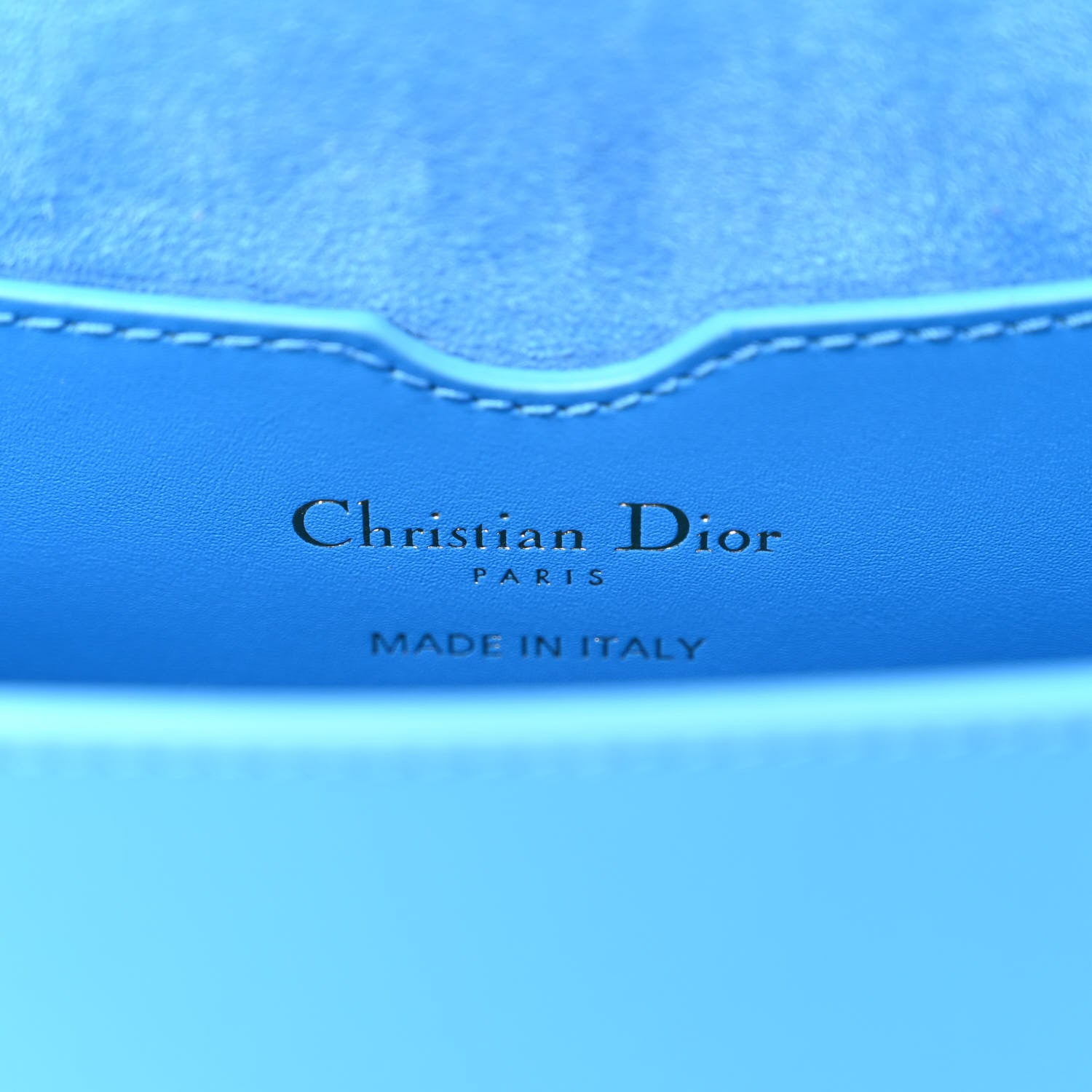Christian Dior Box Calfskin East West Bobby Bag Reef Blue 6 of 9