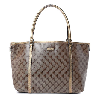 Gucci Crystal Monogram Medium Joy Tote Gold 1 of 10