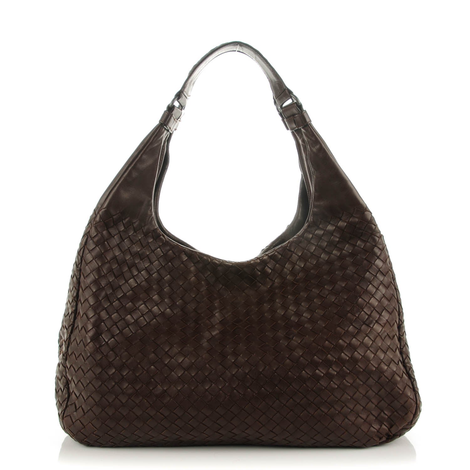 Bottega Veneta Nappa Intrecciato Large Campana Ebano 1 of 7