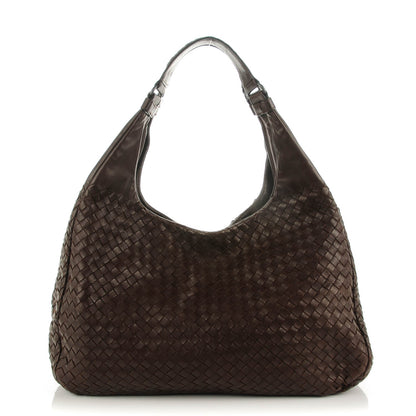 Bottega Veneta Nappa Intrecciato Large Campana Ebano 1 of 7