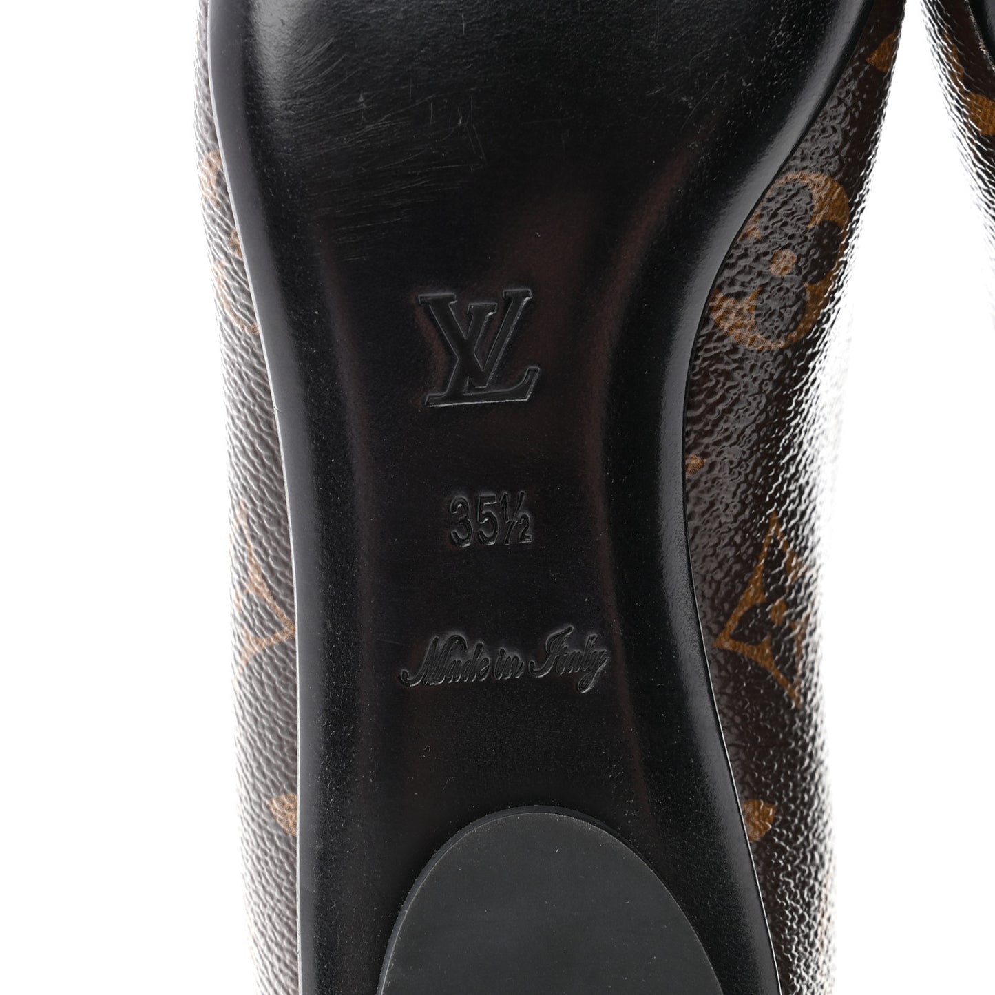 Patent Monogram Fetish Ballerina Flats 35.5