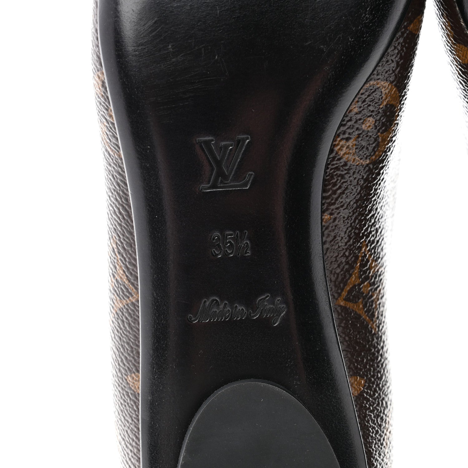 Louis Vuitton Patent Monogram Fetish Ballerina Flats 35.5 6 of 11