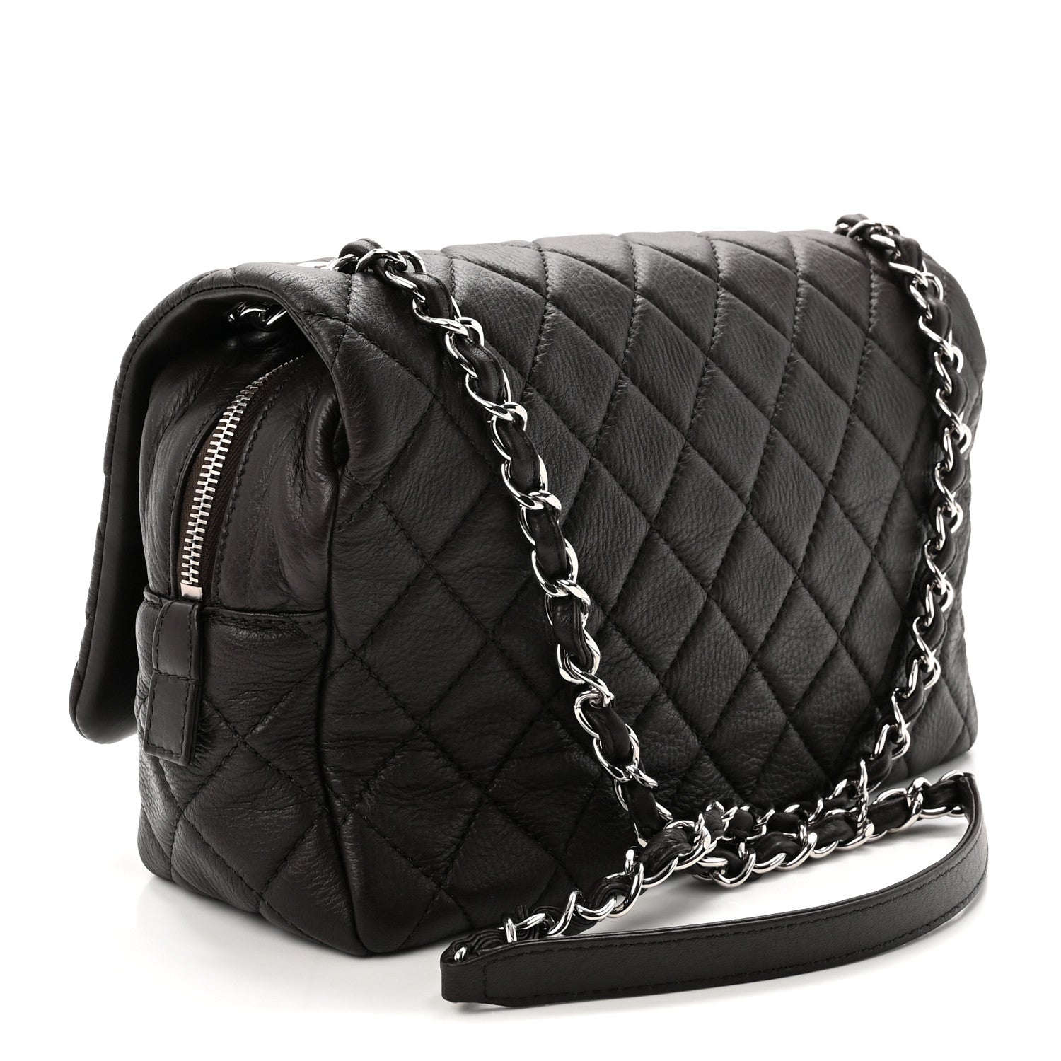 Chanel Deerskin Quilted Casual Journey Flap Brown 3 of 10