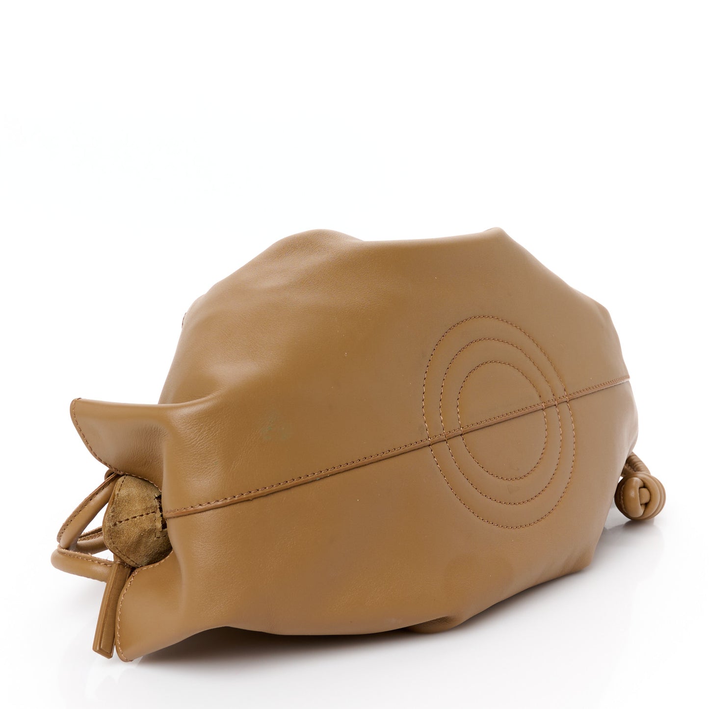 Shiny Nappa Calfskin Small Paseo Bag Oak