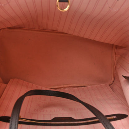 Louis Vuitton Damier Ebene Neo Neverfull MM Rose Ballerine 6 of 12