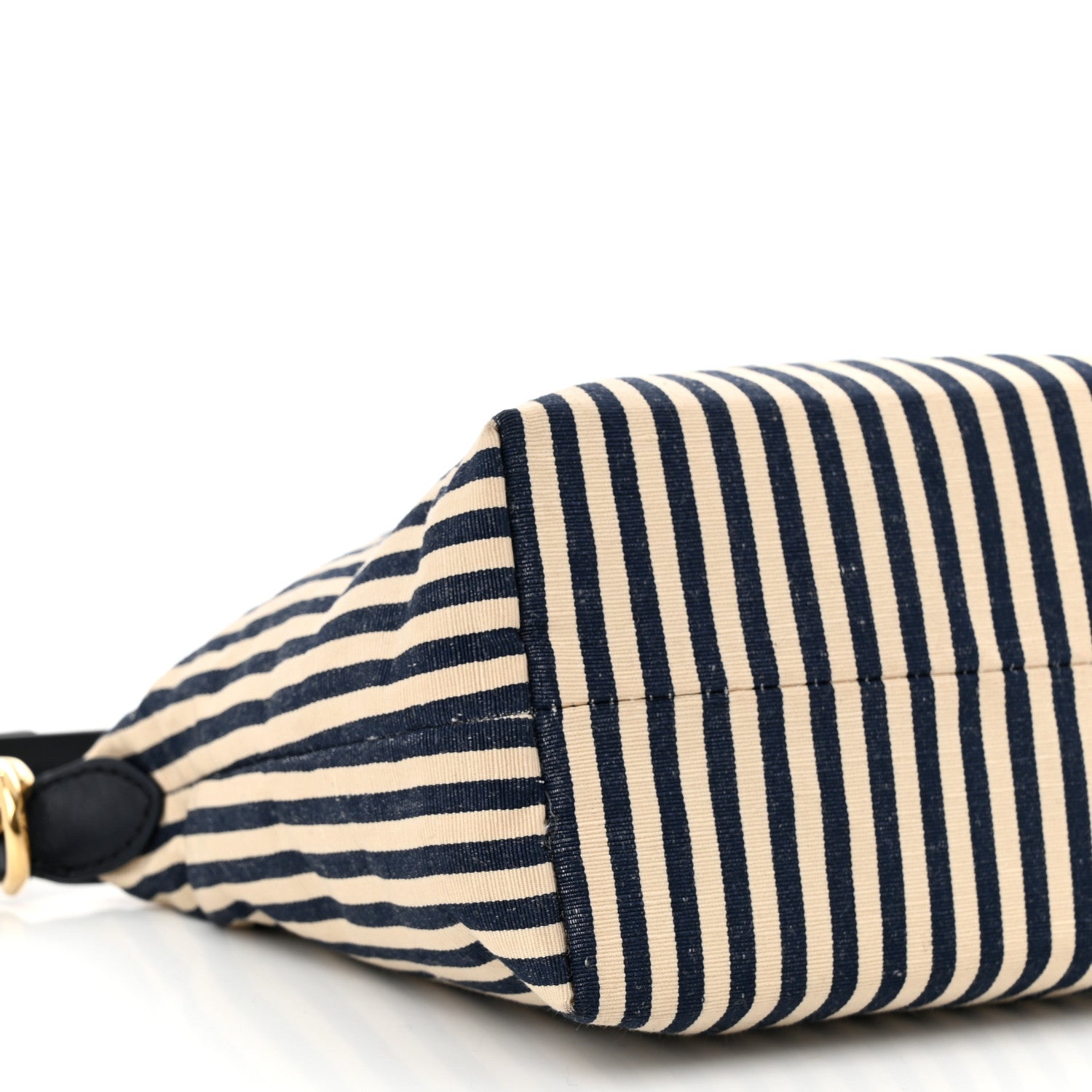 Miu Miu Jacqaurd Striped Pouch Beige Baltic Blue 9 of 10