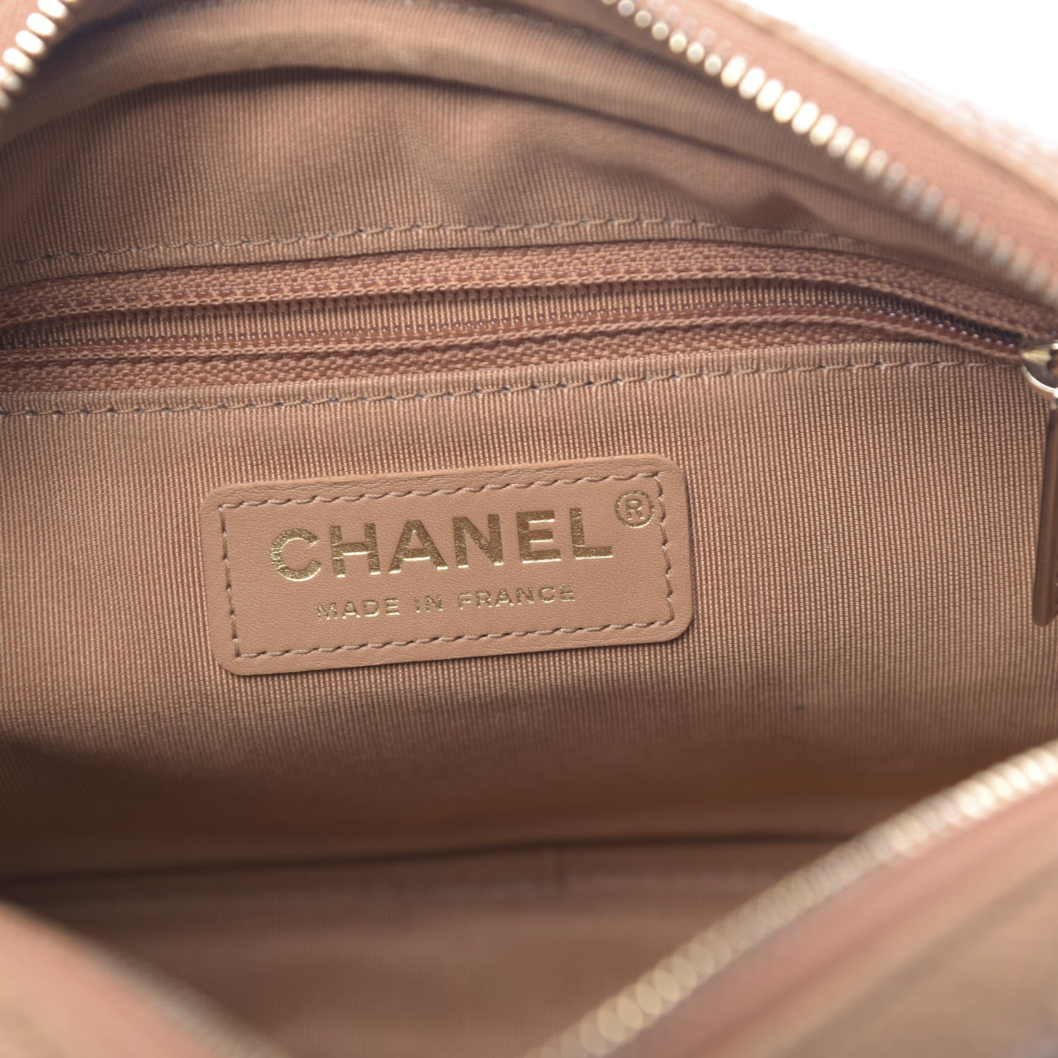 Chanel Iridescent Caviar Quilted Coco Tassel Camera Case Beige 6 of 10