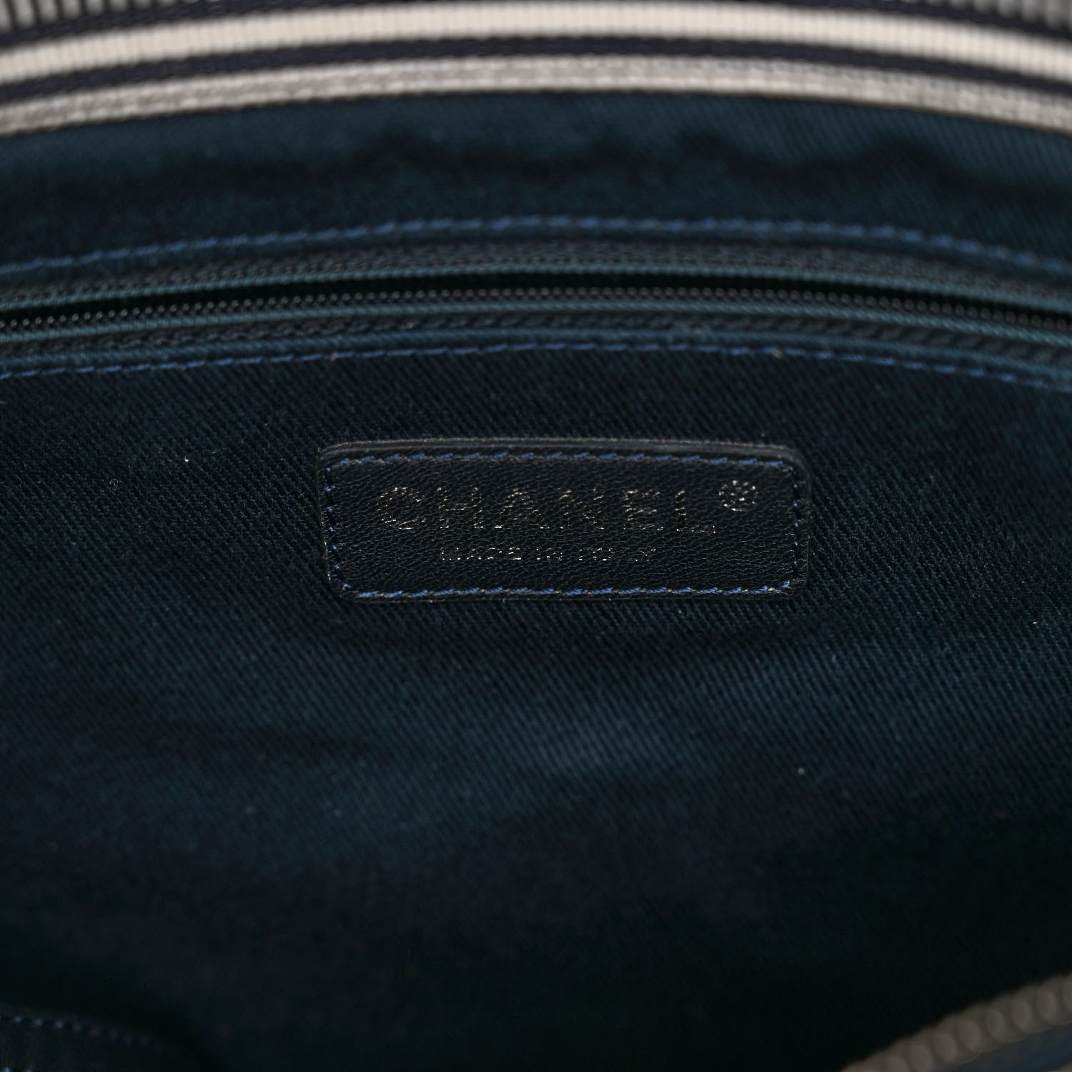 Chanel Denim Large Shopping Tote Blue 7 of 11