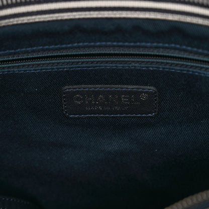 Chanel Denim Large Shopping Tote Blue 7 of 11