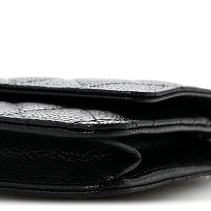 Chanel Caviar Quilted Wallet On Chain WOC Black 11 of 13