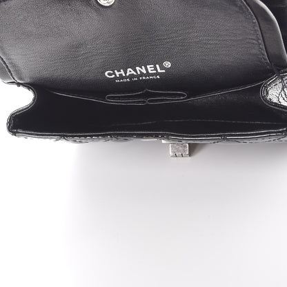 Chanel Patent Quilted Reissue Flap Clutch Bag Black 5 of 12