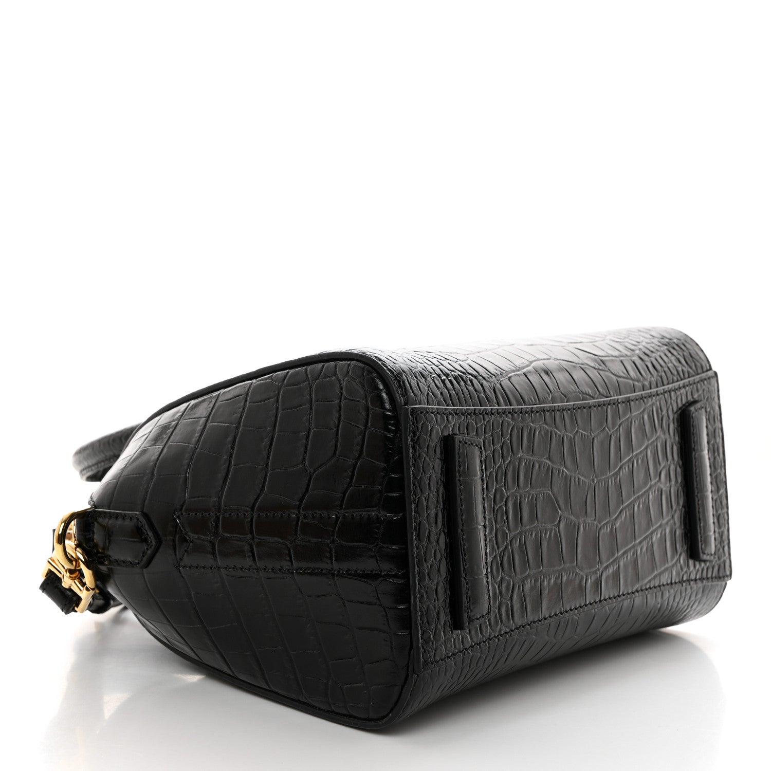 Givenchy Calfskin Crocodile Embossed Mini Antigona Black 4 of 10