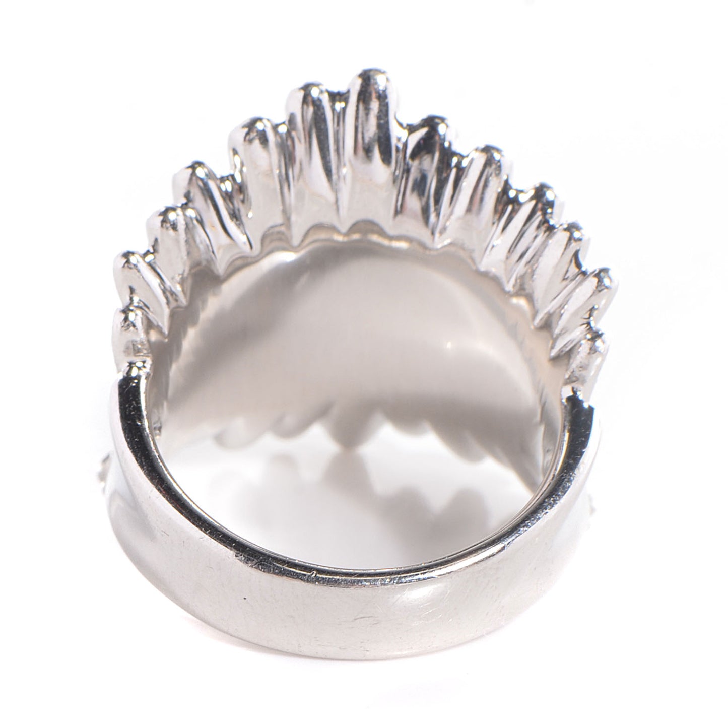 DE BEERS Diamond Platinum Cocktail Ring Size 5.75