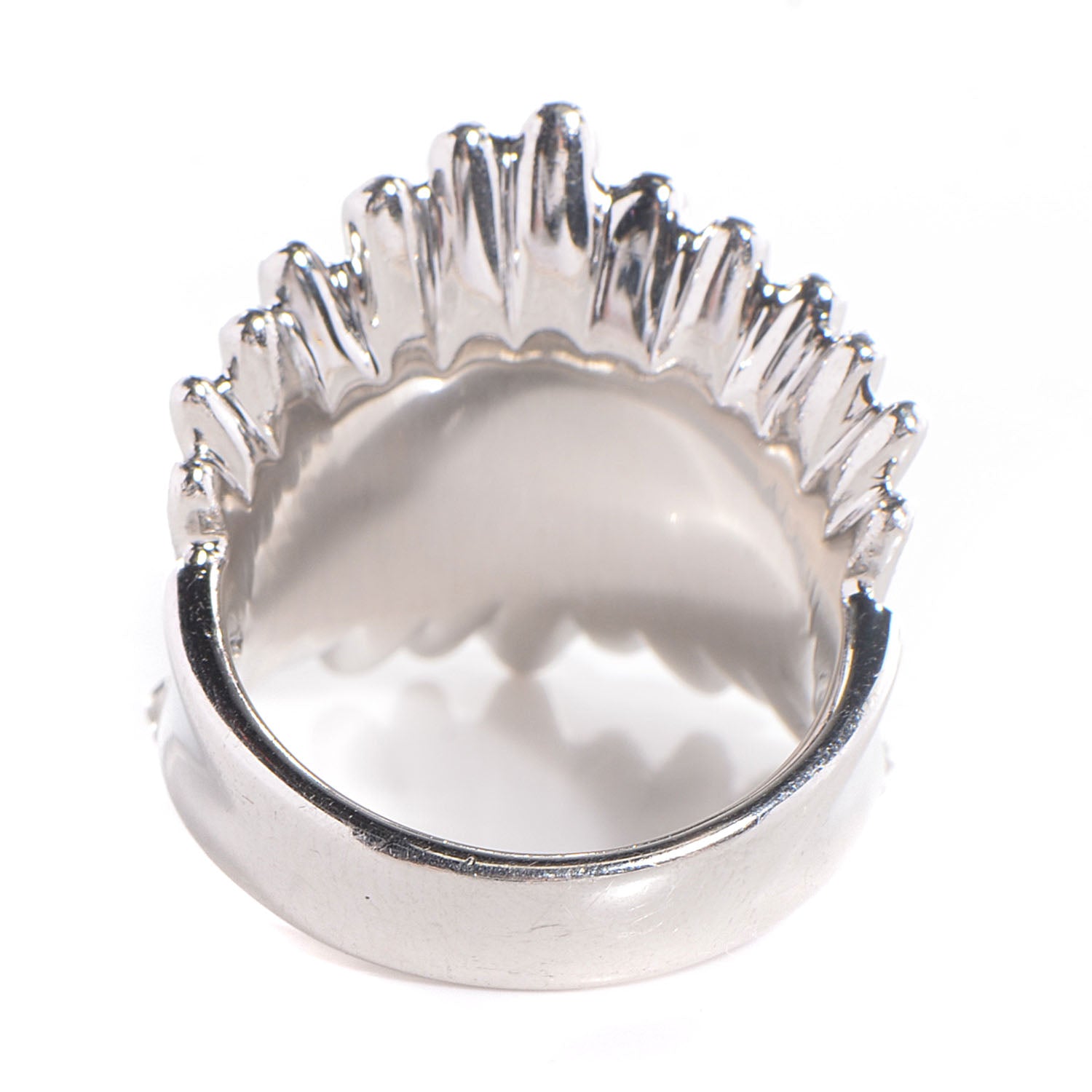 Cartier DE BEERS Diamond Platinum Cocktail Ring Size 5.75 3 of 5
