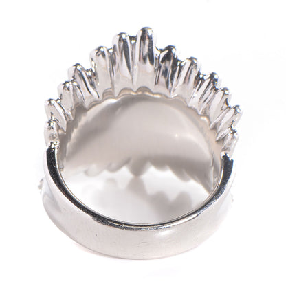 Cartier DE BEERS Diamond Platinum Cocktail Ring Size 5.75 3 of 5