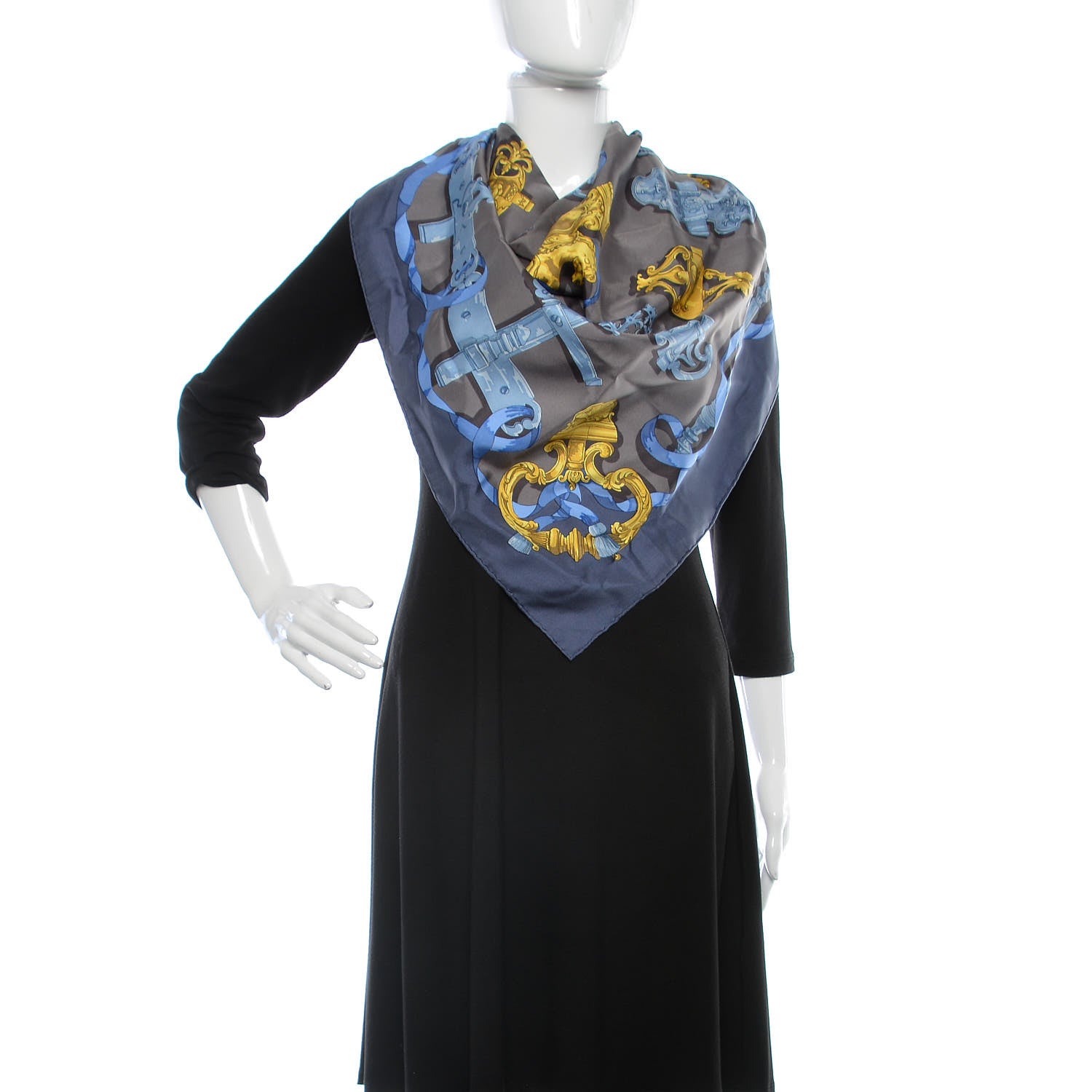 Hermes Silk Ferronnerie Scarf 90 2 of 7