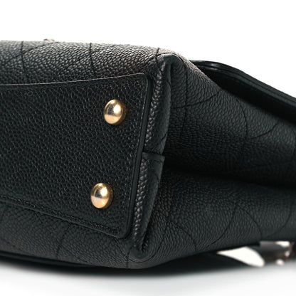 Chanel Grained Calfskin Small Stitched Flap Black 9 of 11