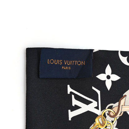Louis Vuitton Silk Monogram Confidential Bandeau Black 2 of 3