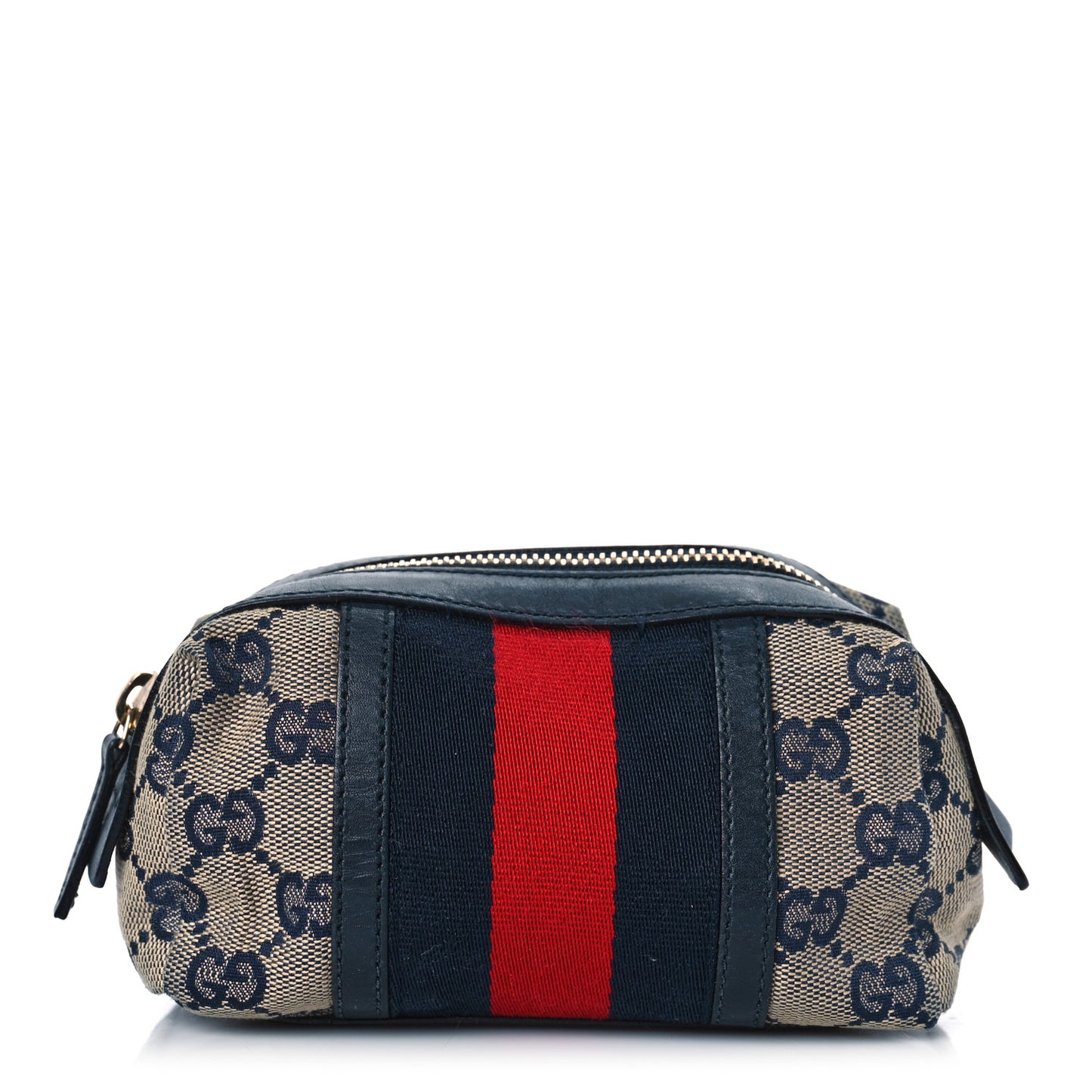 Monogram Web Small Cosmetic Case Navy