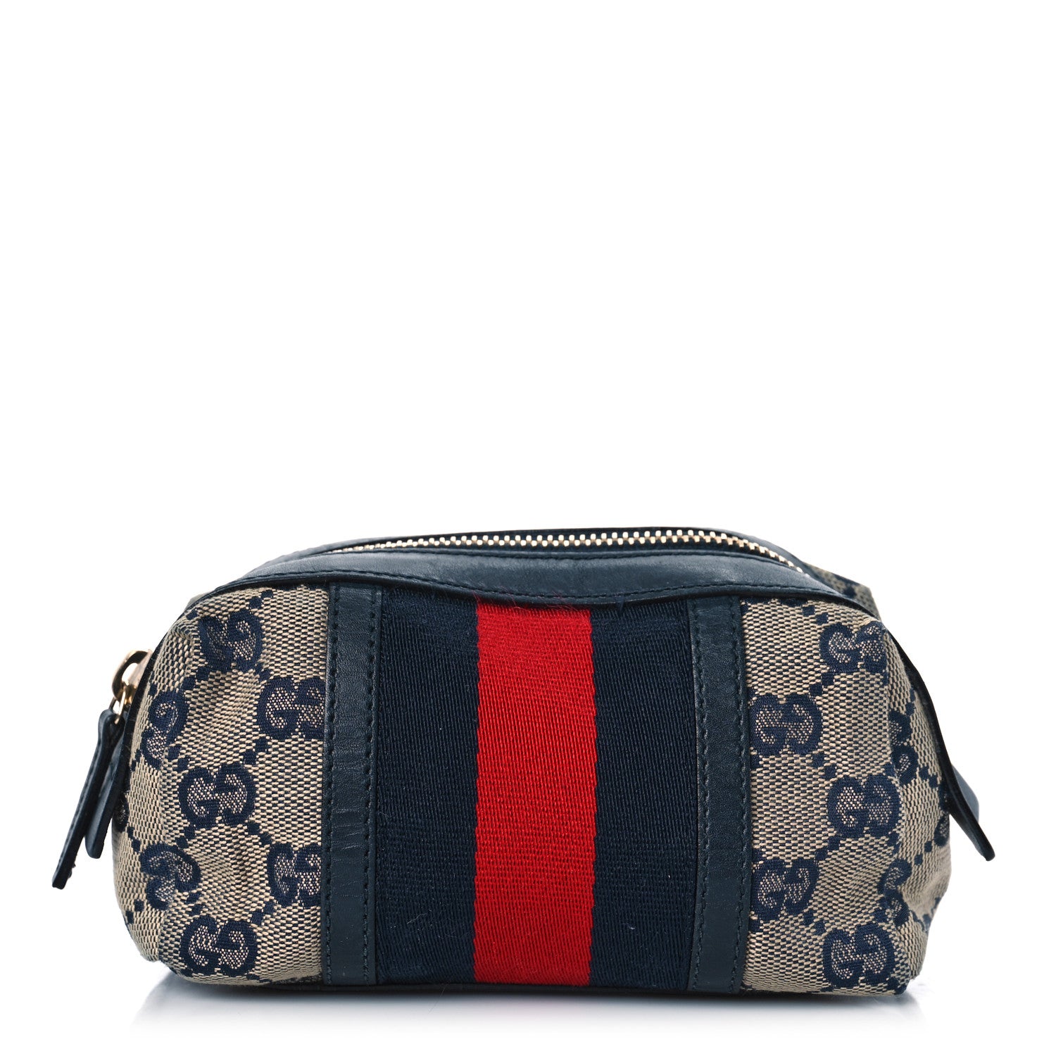 Gucci Monogram Web Small Cosmetic Case Navy 1 of 10