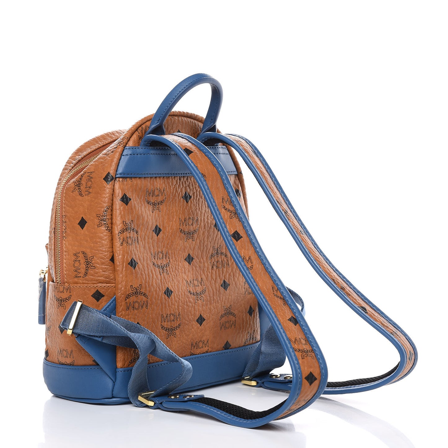 Visetos Mini Stark Backpack Cognac Slate Blue