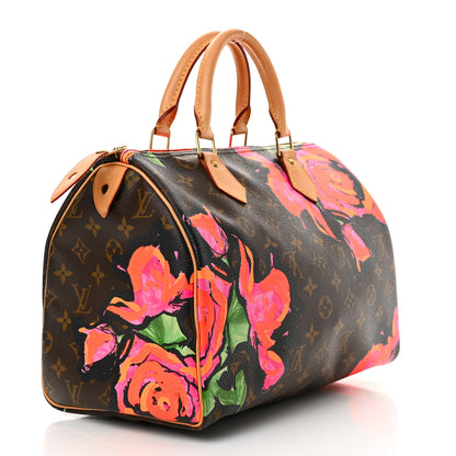 Louis Vuitton Monogram Roses Speedy 30 3 of 13