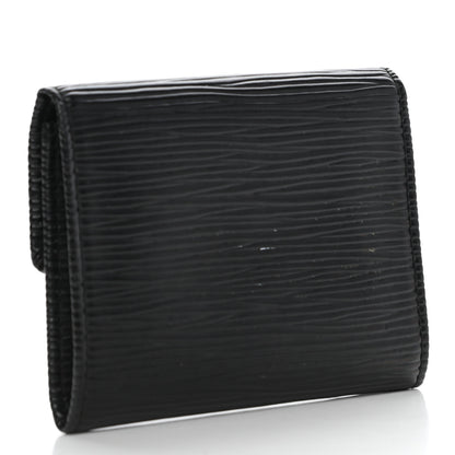 Louis Vuitton Epi Porte-Monnaie Simple Coin Purse Black 3 of 8