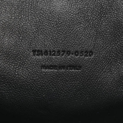 Saint Laurent Grain De Poudre Matelasse Monogram Mini Lou Camera Bag Black 7 of 11