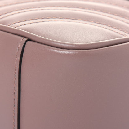 Gucci Calfskin Matelasse Small GG Marmont Shoulder Bag Porcelain Rose 11 of 15