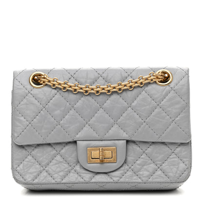 Chanel Aged Calfskin Quilted 2.55 Reissue Mini Flap Grey 1 of 9