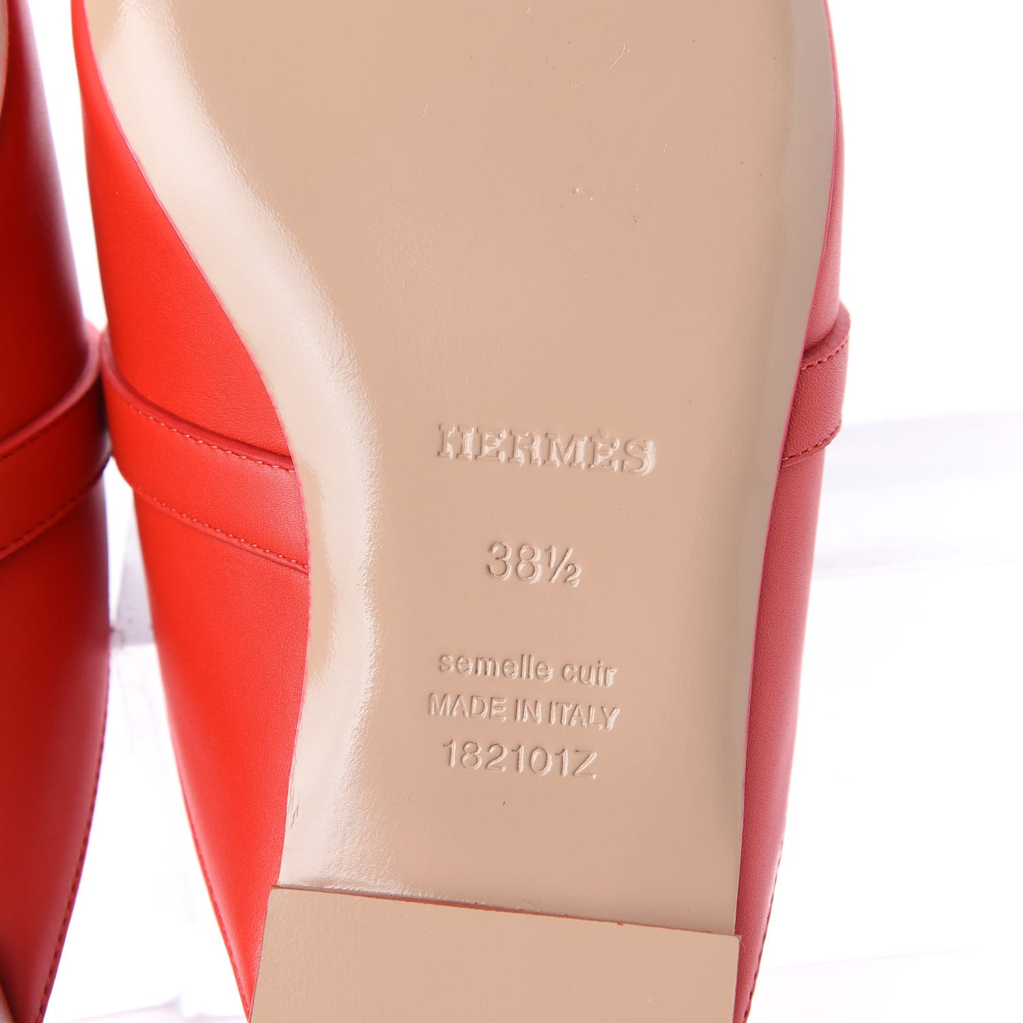 Calfskin Oz Mules 38.5 Pavot