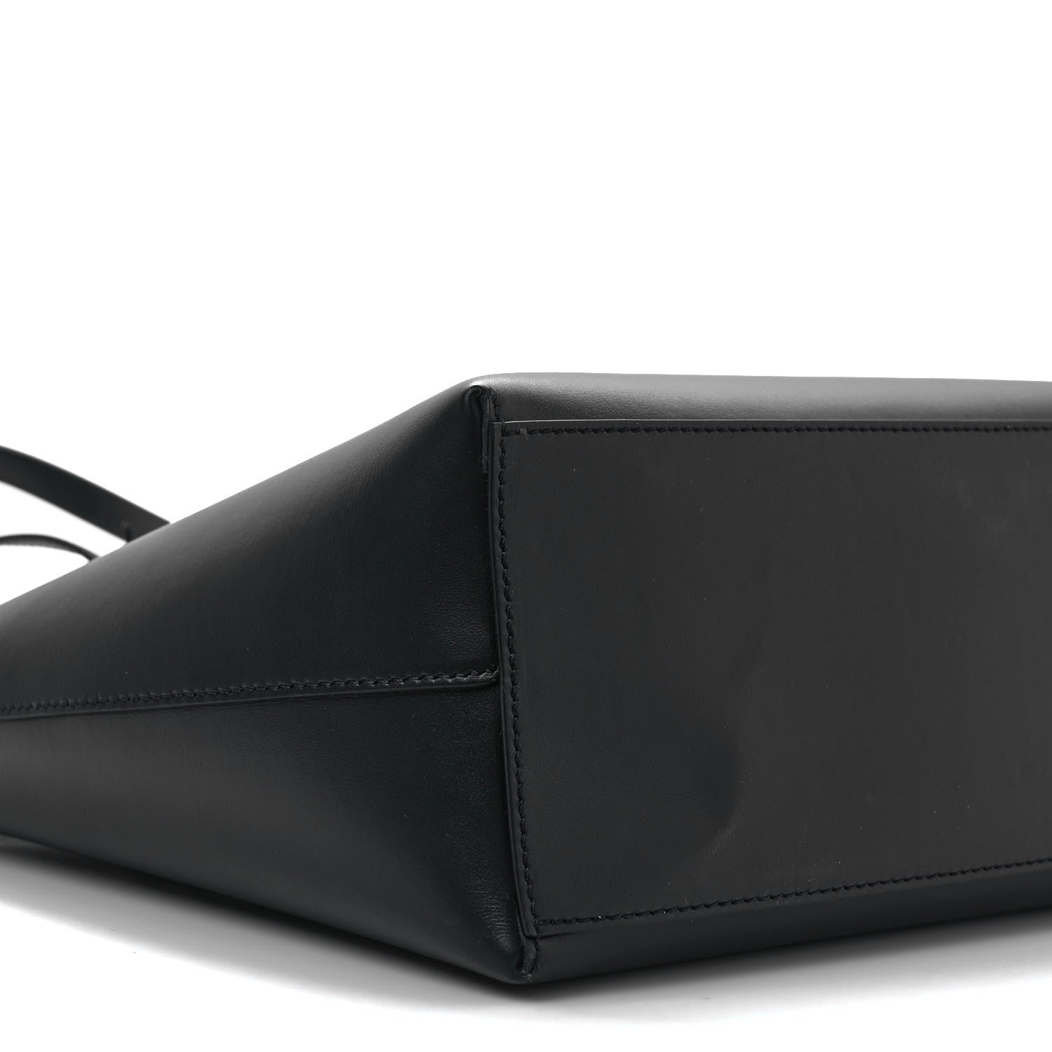 Versace Calfskin Shopping Tote Black 9 of 10