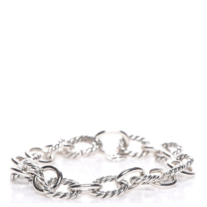 David Yurman Sterling Silver 10mm Medium Oval Link Bracelet 1 of 6