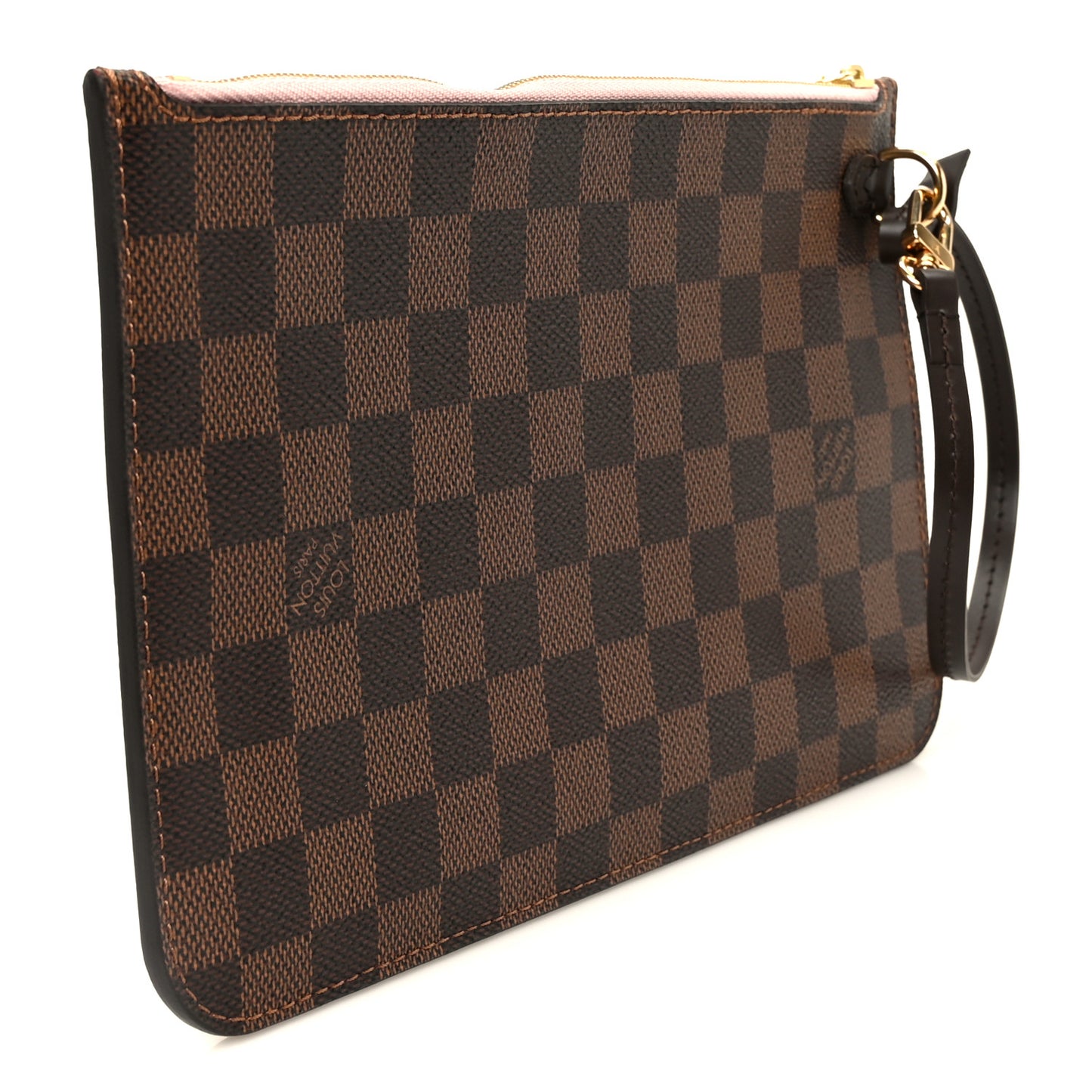 Damier Ebene Neverfull MM GM Pochette Rose Ballerine