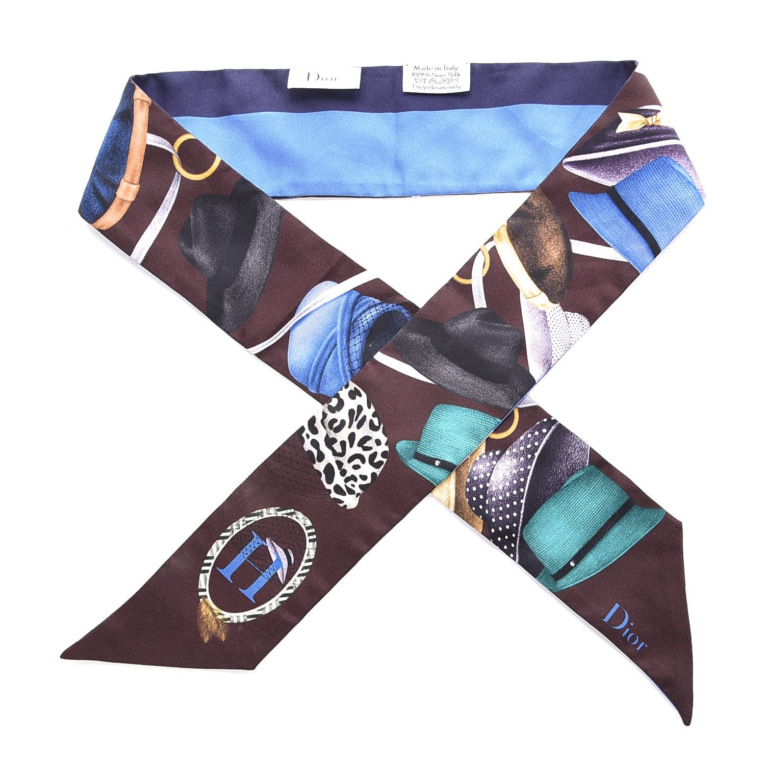 Christian Dior Silk ABCDior H Mitzah Scarf 1 of 4