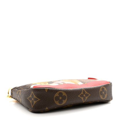 Louis Vuitton Monogram 2018 Christmas Animation Mini Cats Pochette Accessories 4 of 8