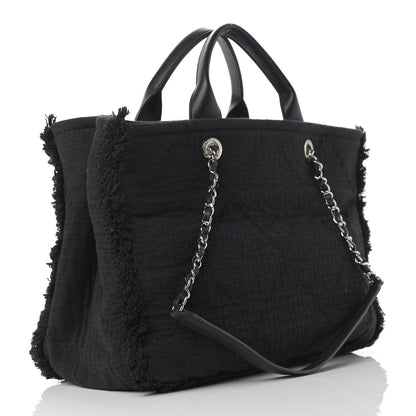 Chanel Canvas Extra Large Double Face Shopping Tote Black 2 of 9