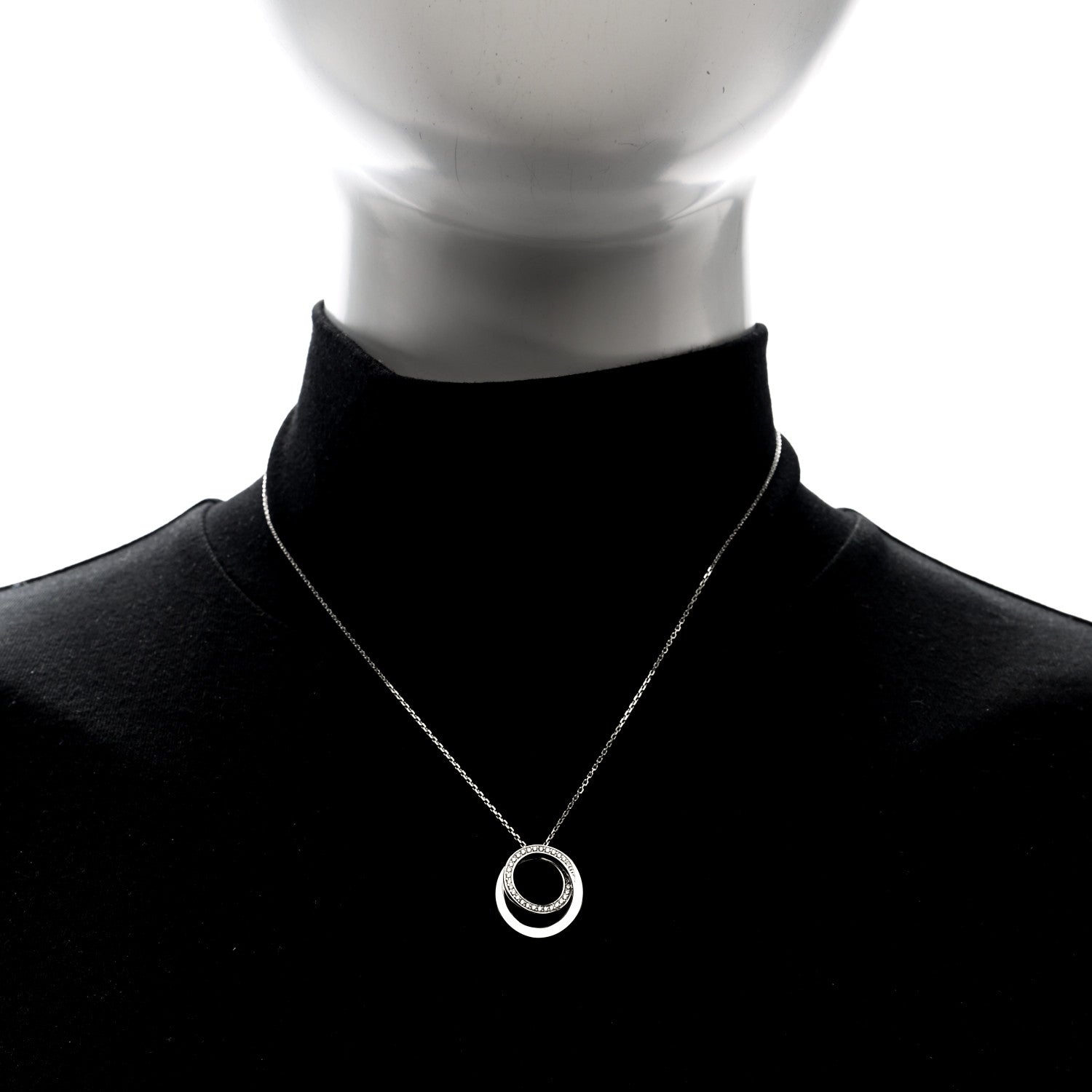 Cartier 18K White Gold Diamond Etincelle De Cartier Pendant Necklace 2 of 5