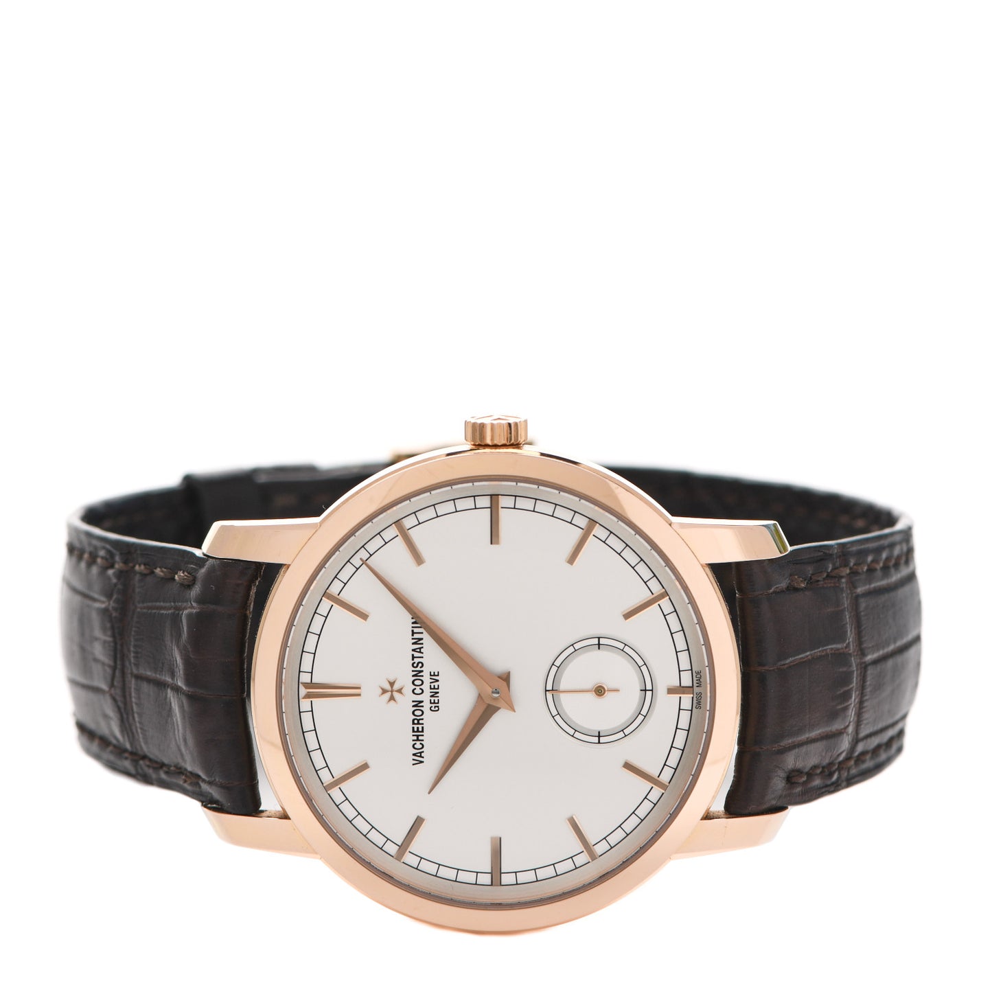 18K Pink Gold Alligator 38mm Patrimony Traditionnelle Manual Winding Watch 82172/000R-9382