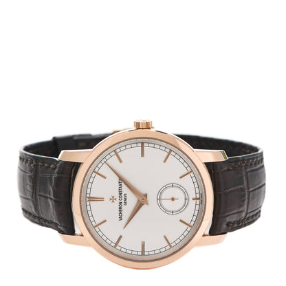 Vacheron Constantin 18K Pink Gold Alligator 38mm Patrimony Traditionnelle Manual Winding Watch 82172/000R-9382 2 of 5