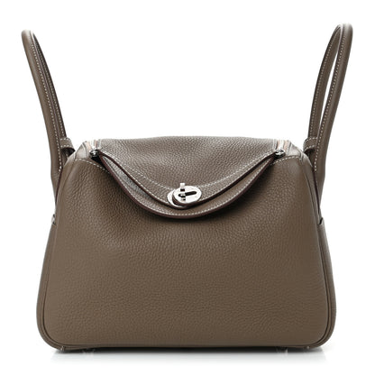 Hermes Taurillon Clemence Lindy 26 Etoupe 1 of 4