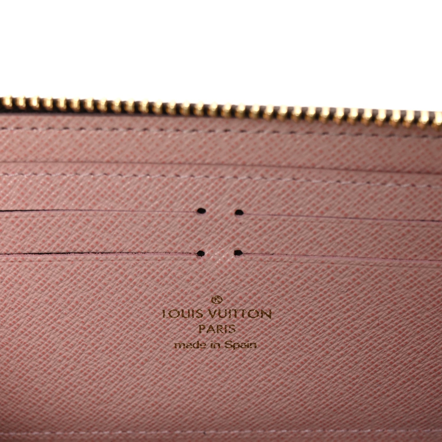 Louis Vuitton Damier Ebene Clemence Wallet Rose Ballerine 6 of 6