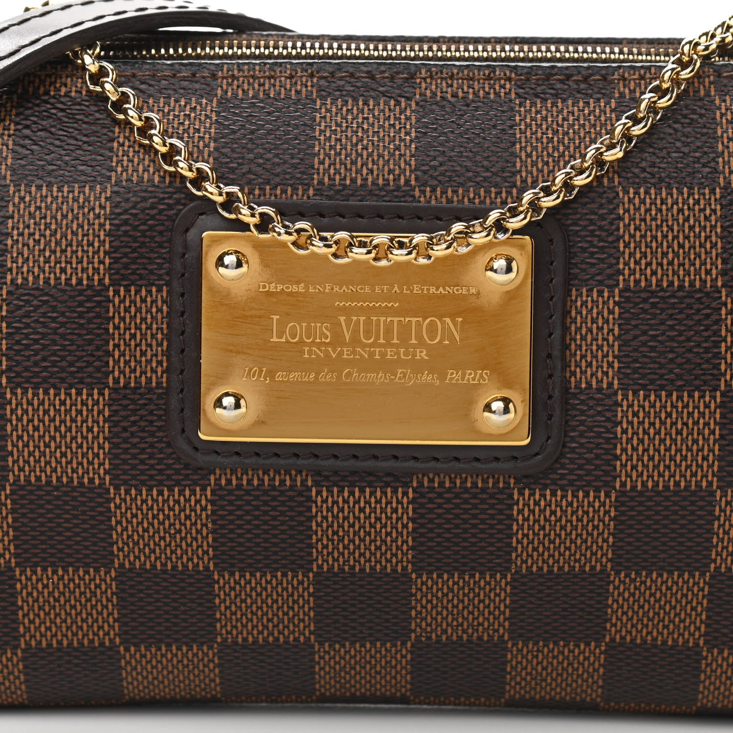 Louis Vuitton Damier Ebene Eva Clutch 9 of 14