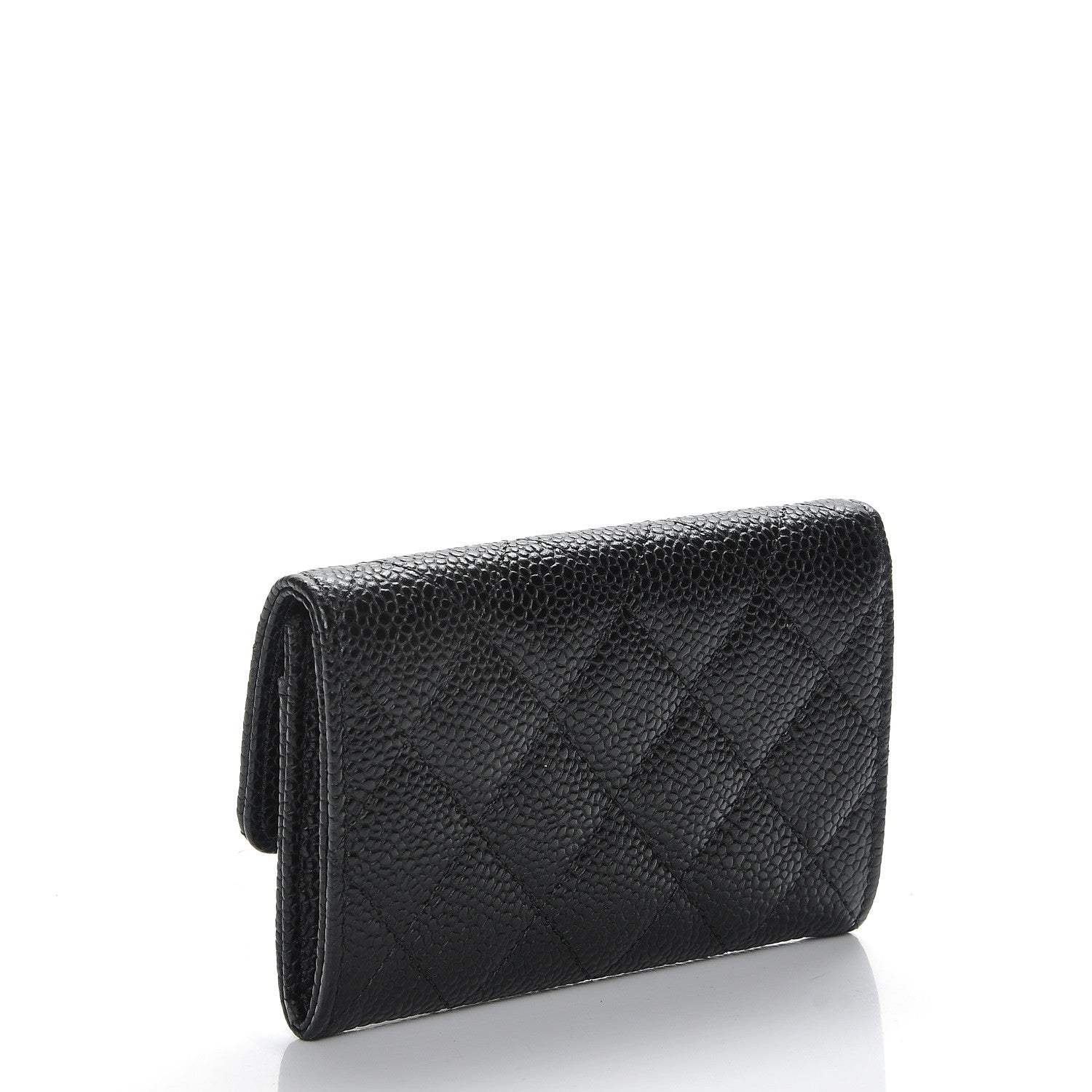 Chanel Caviar Quilted Flap Card Holder Black 3 of 9